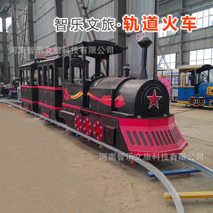 New Electric Rail Train Amusement Equipment, Outdoor Scenic Spot Electric Sightseeing Car, Rail Train Can Seat People