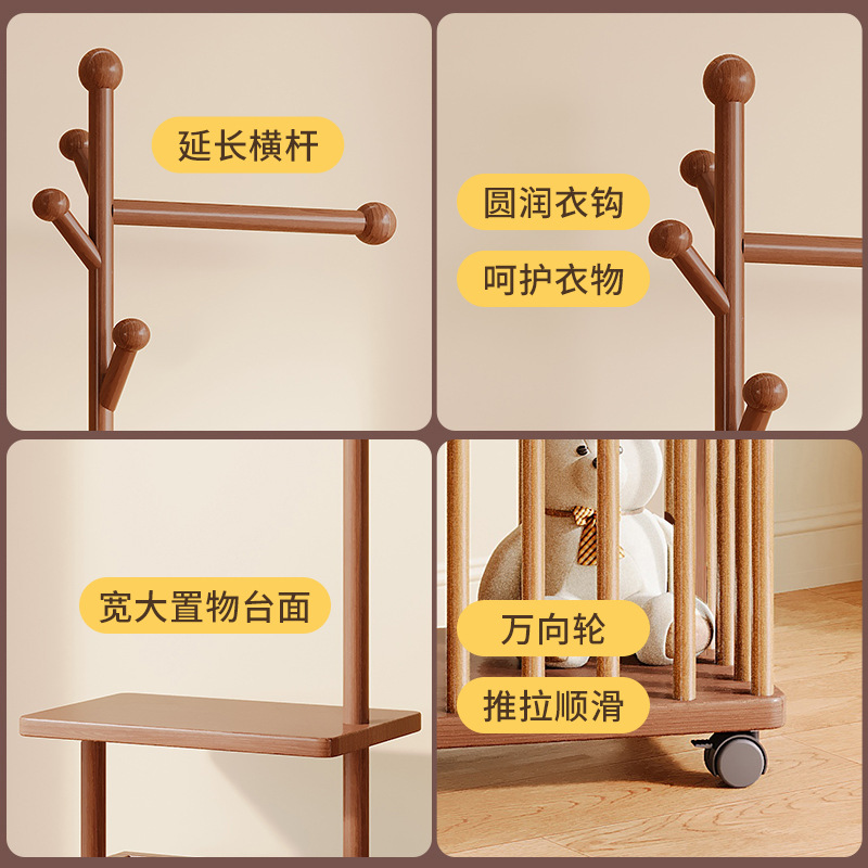Perchero de piso a techo Perchero plegable para piso a techo Dormitorio doméstico Estante de almacenamiento de ropa Estante de almacenamiento Gabinete