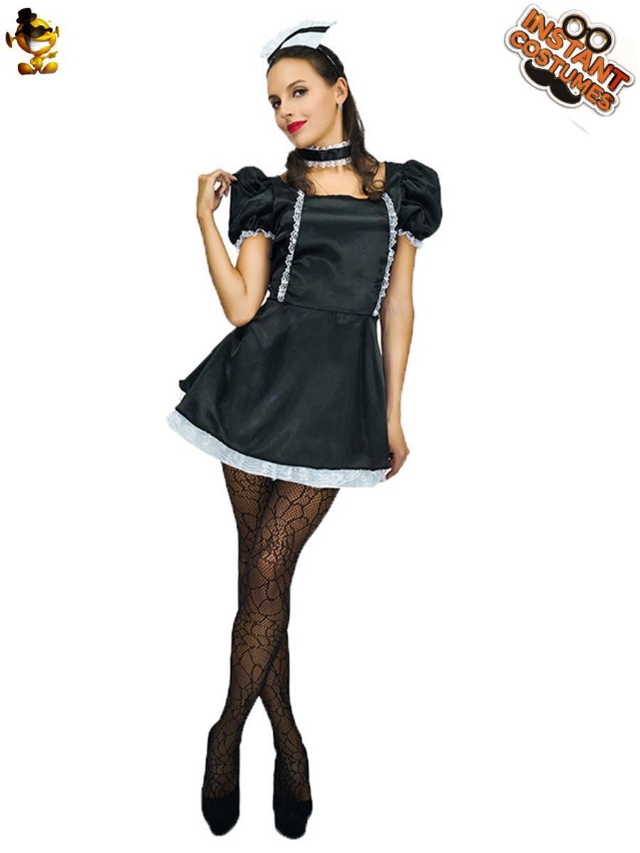 Maid traje de Halloween Cosplay traje de la mascarada uniforme partido rendimiento traje etapa distribución al por mayor image 3
