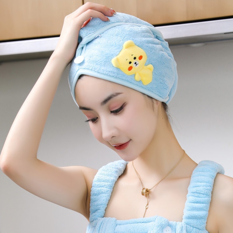 Dry Cap Women, Super Absorbent Quick-Dry Drying Towel, Shower Cap, 2022 New Style, Thickened Wrap For Washing Hair_voghion.com