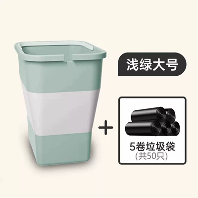 trips, camping, dormitory, car wash, Car storage bag/box - light-green-extra-large-size-5-rolls-of-garbage-bags