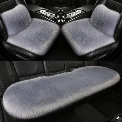Wool pad | Car Universal Three-Piece Set - light-gray-deluxe-edition