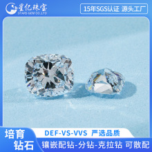 肥方培育钻石垫形人工钻河南实验室合成钻石HPHT裸钻批发星亿钻石