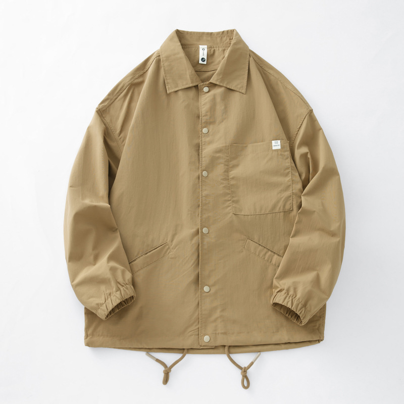 2024 spring and summer shirt style loose workwear coat anti-dirty all-match coach clothes lapel top jacket trendy Cotton