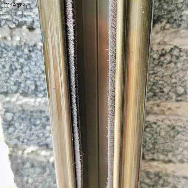 窗户塑钢卡槽式硅化夹片防虫挡风尘毛条门窗隔音密封毛刷铝合金.