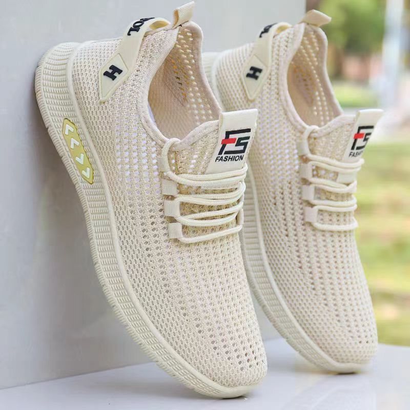 Summer Men's Shoes, Hollow Breathable Hole Shoes, Soft-Soled Anti-Slip, Anti-Odor Sandals, Youth Running Sneakers, Casual Shoes