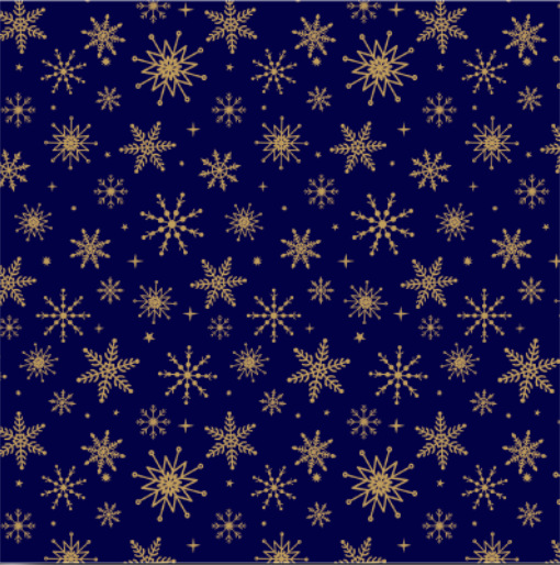 Copo de nieve azul marino (grande); 70x100cm