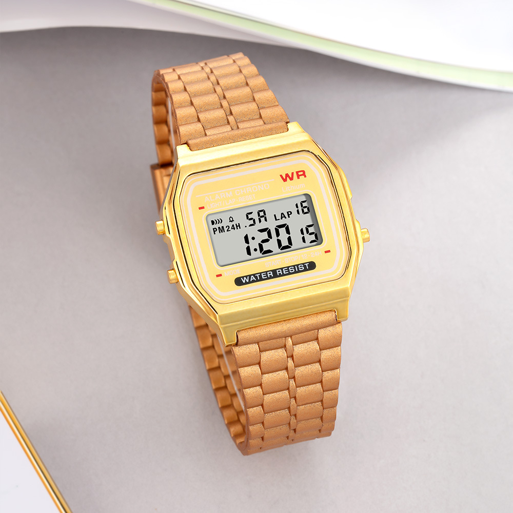 Reloj electrónico de deportes al aire libre de estudiantes simple moda para hombres y mujeres alarma de luz nocturna multifuncional reloj electrónico en stock