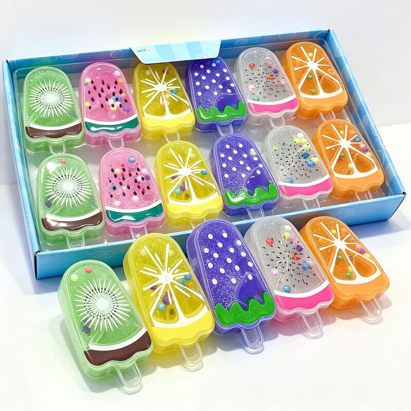 36 pieces of small popsicle-shaped bubble gum, fruit-flavored ice cream, crystal slime, high-quality, silky-smooth, fun bubble milk toys, wholesale 36 pieces of small popsicle-shaped bubble gum, fruit-flavored ice cream, crystal slime, high-quality, silky-smooth, fun bubble milk toys, wholesale