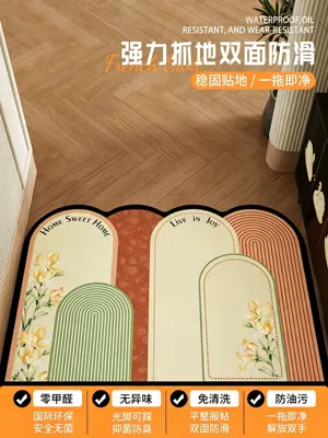 Universal Foot Pad: Doormat, Medieval Style Leather - songjian-horizontal-version-no-wash-thickened-one-pull-clean-double-sided-anti-slip-for-custom-sizes-please-contact-customer-service