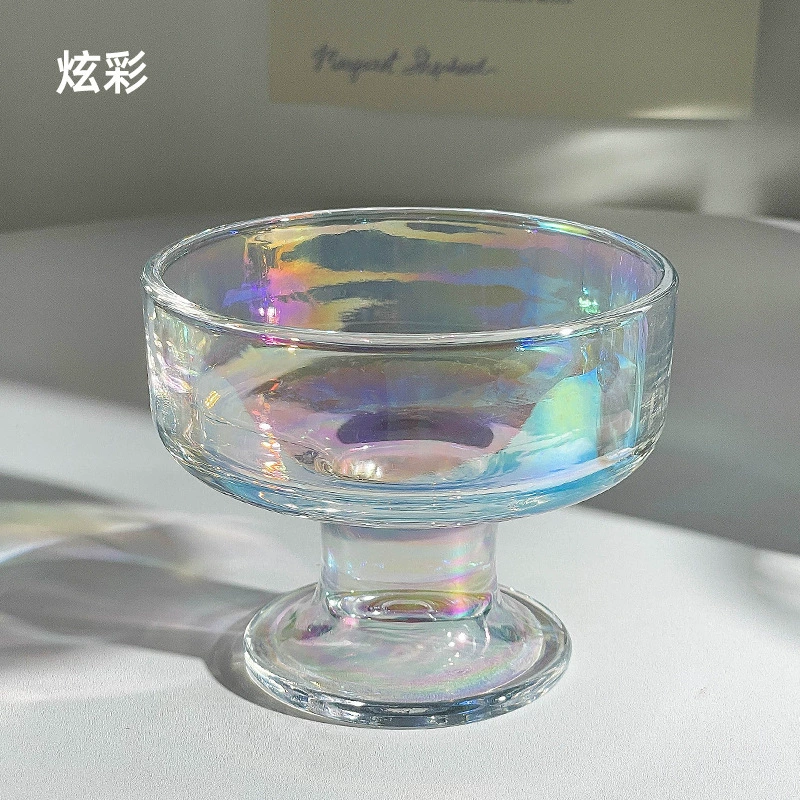 Крупно-Red Dessert Cup йогуртовая чашка, ледяная чашка, стеклянная посуда, высокая красота, миска для мороженого, чашка Milk Spleet Cup INS Wind Ice Cream Cup