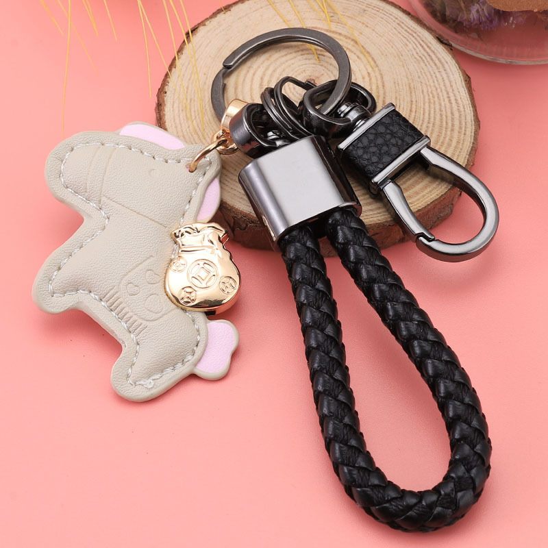 Pony de cuerda de ocho botones 【bei】