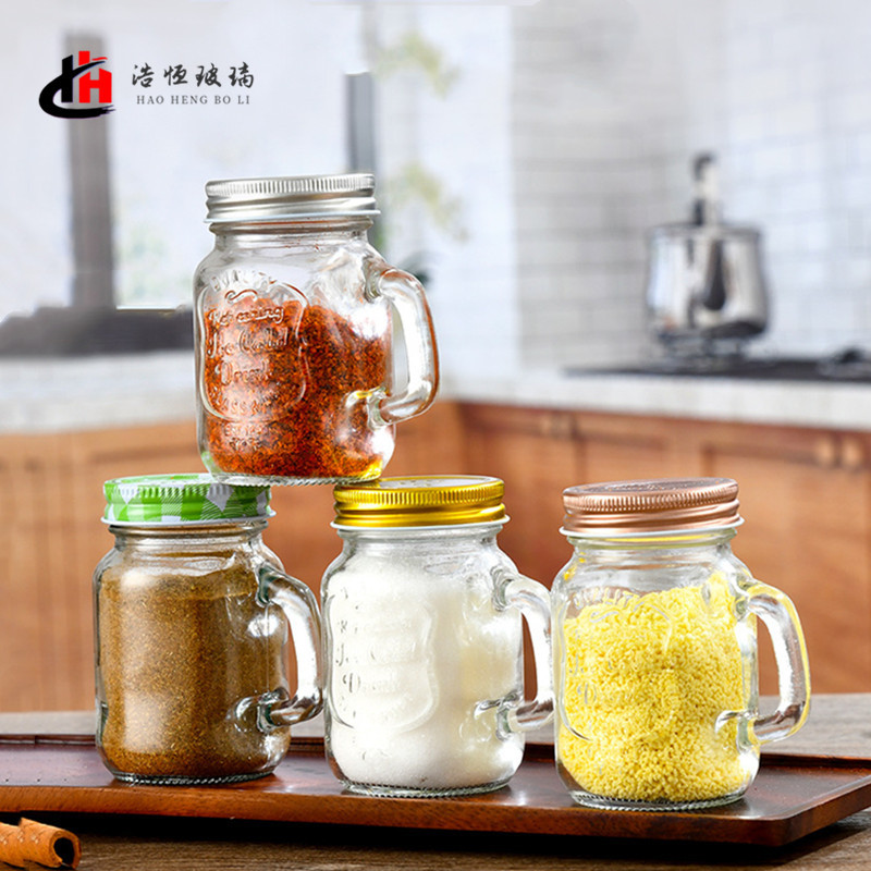 厂家批发120ml玻璃罐小款袖珍储藏罐家用厨房盐孜然辣椒调料瓶