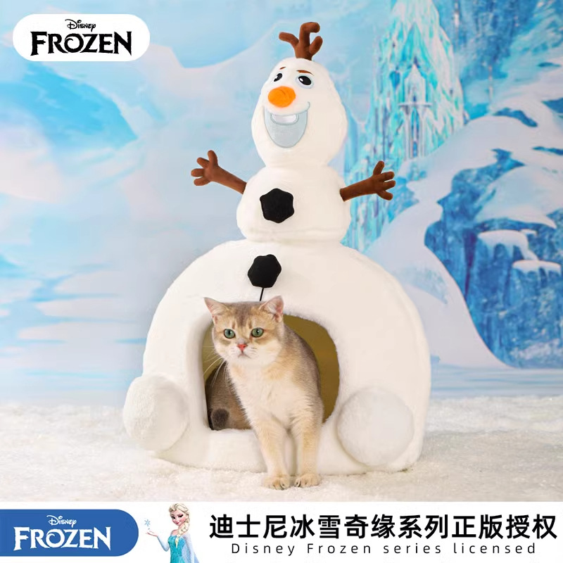 Disney Ice and Snow series Snow Boat invierno dormir casa cálida muñeca Garfield dormir camisa