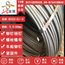 三富 供应宝钢现货B55SiCr-3 冷镦钢线材 盘圆线 弹簧钢材