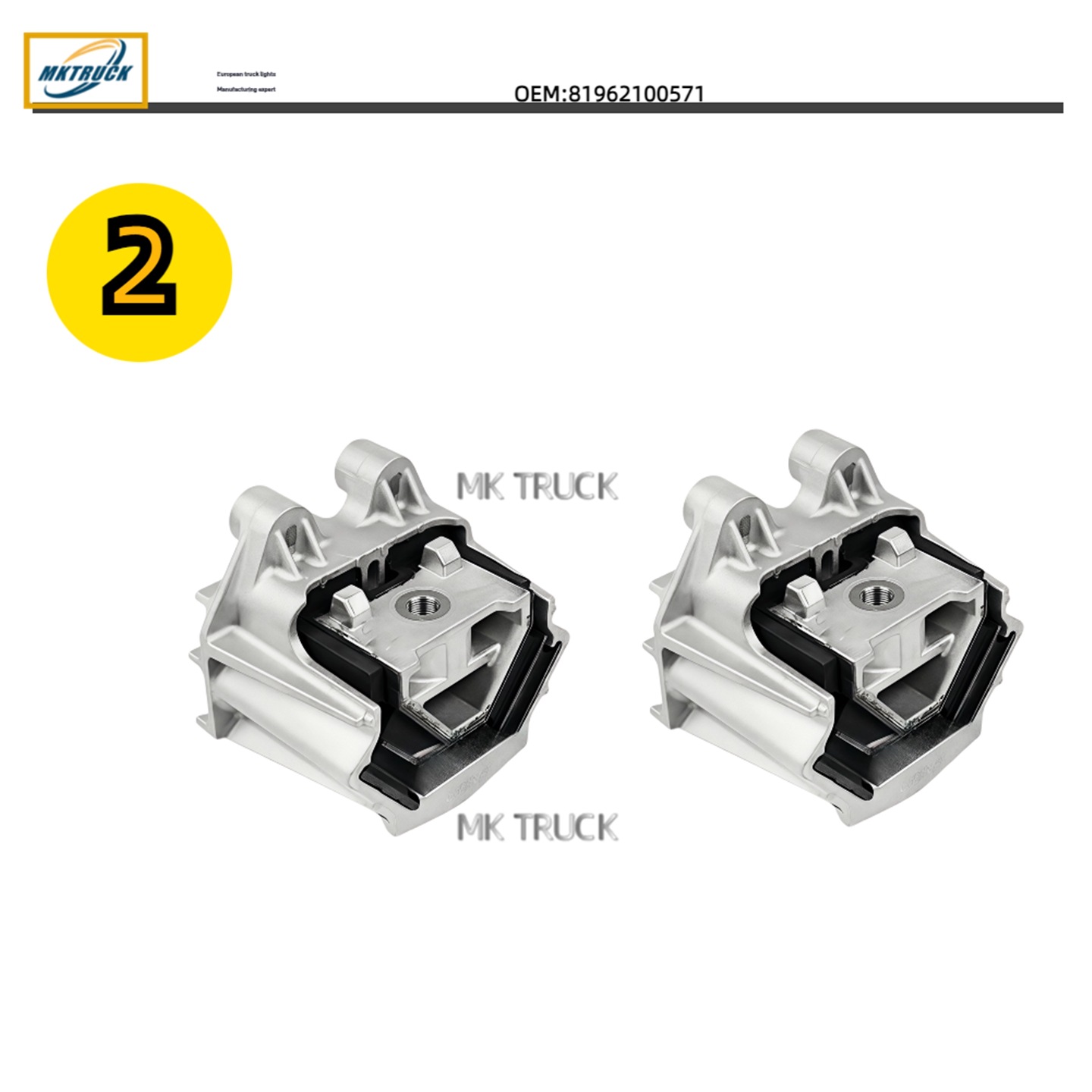 81962100571 en la parte delantera de la almohadilla del motor para el camión MAN TGA TGS TGX accesorios