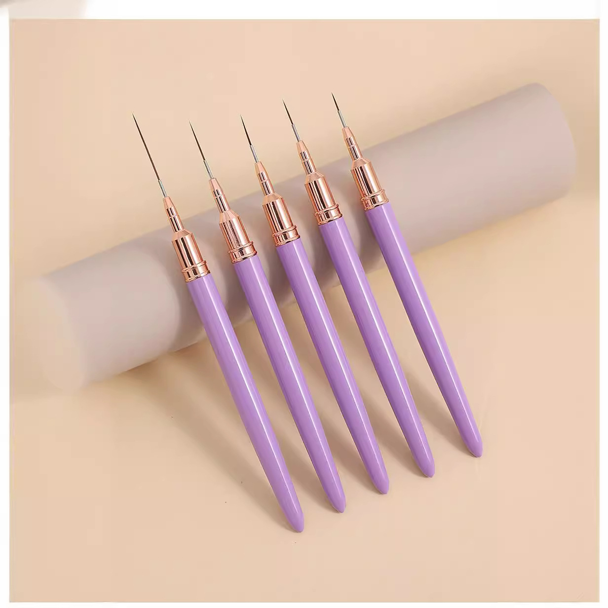 Estilo japonés pluma de dibujo gancho línea puntiaguda fina uñas cepillo traje 5-pieza de pintura pintado de flores de color cepillado mezcla fototerapia pluma herramienta