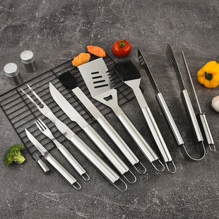 Manufacturer Bbq Tool Set Outdoor Bbq Utensils Stainless Steel Bbq Camping Bbq Utensils Storage Box Batch