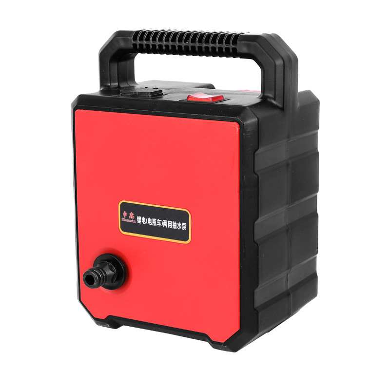 Battery Lithium Battery Dual-purpose Self-priming Water Pump Small Household Vegetable Watering Agricultural Irrigation Dual-core Water Pump