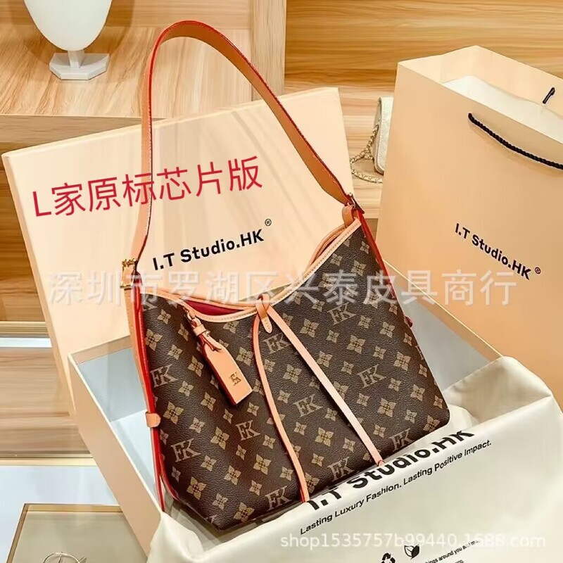 European and American New Carryall&Lv Presbyopic Women's Bag Tote Bag Single Shoulder Diagonal Mother-In-Law Bag Genuine Cowhide Women's Bag European and American New Carryall&Lv Presbyopic Women's Bag Tote Bag Single Shoulder Diagonal Mother-In-Law Bag Genuine Cowhide Women's Bag