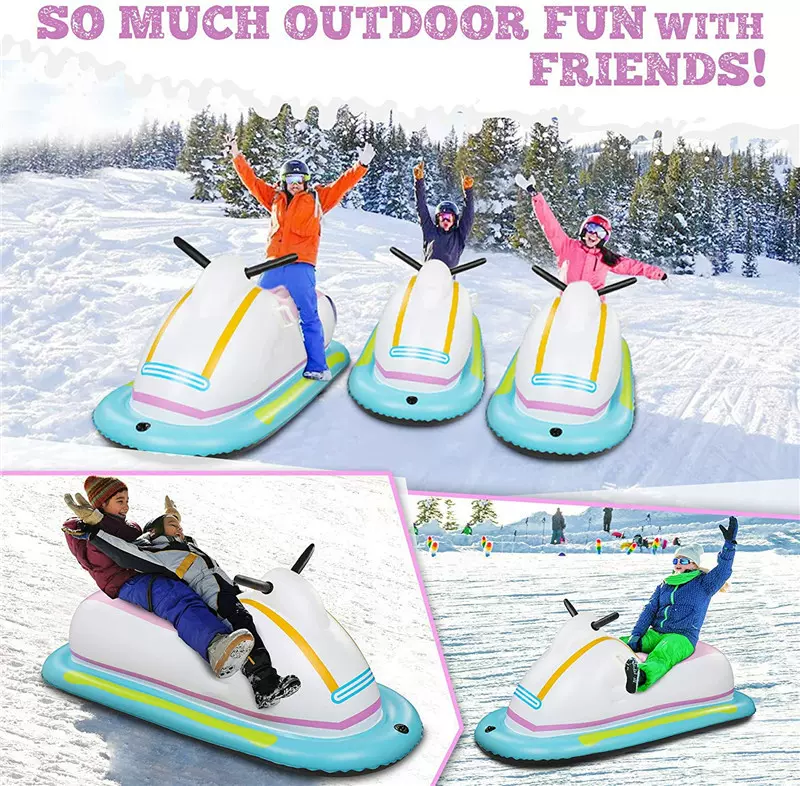 充气滑雪圈户外单人玩雪玩具摩托艇滑雪板工厂新款pvc tpu产品