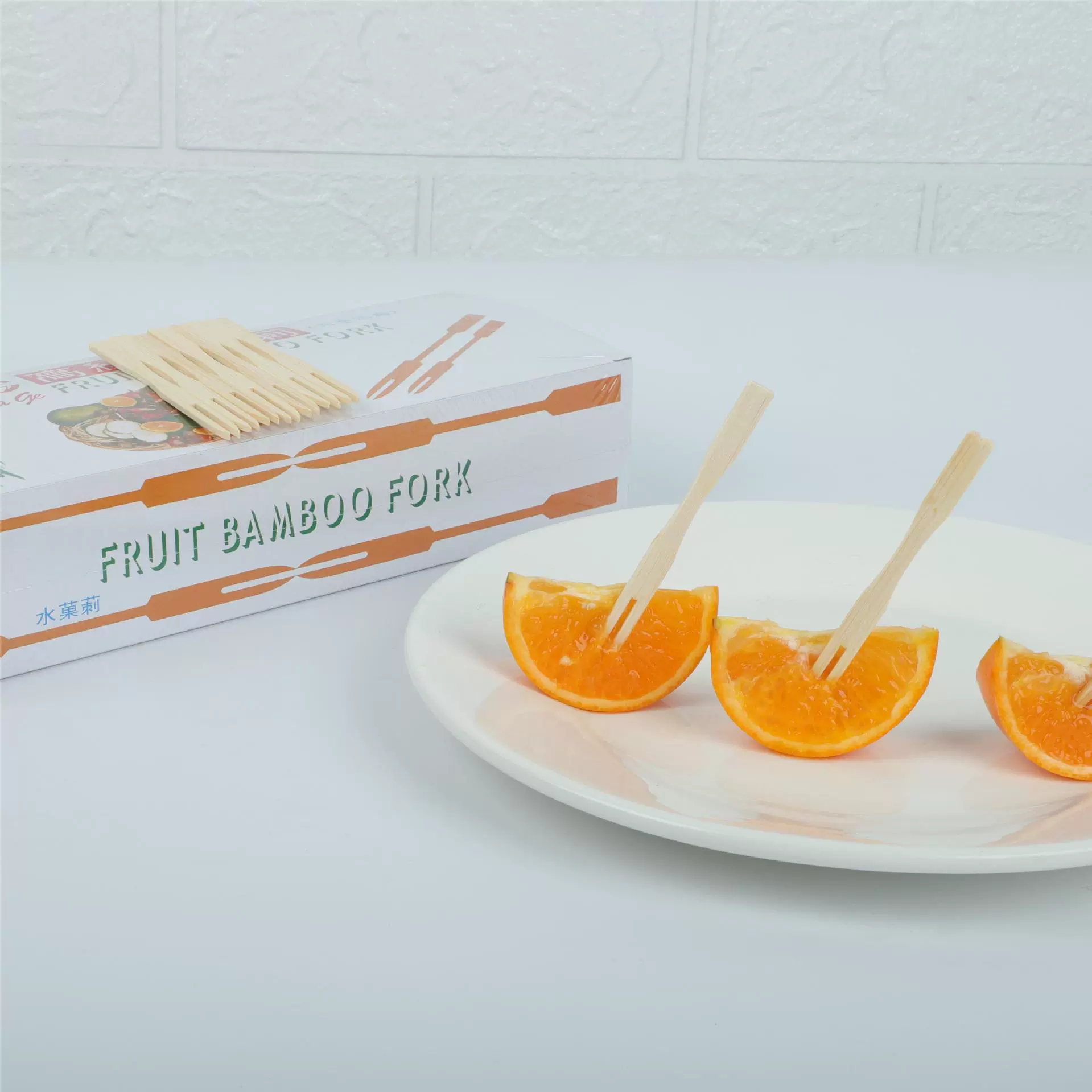 Одноразовые фруктовые вилки бамбуковые фруктовые вилки детские домашние закуски закуски оптом бытовые фруктовые вилки