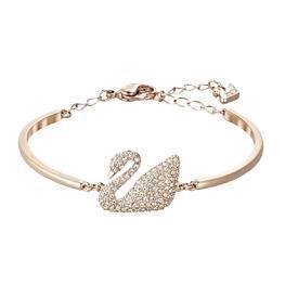 로즈 골드 화이트 스완 팔찌