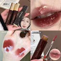Transparent lip gloss, lipstick, mirror effect