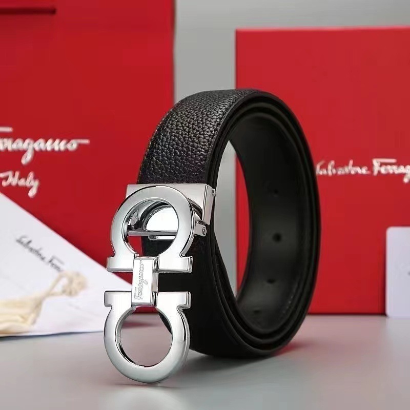 Lychee pattern silver buckle [clip buckle-gift box] / 105cm