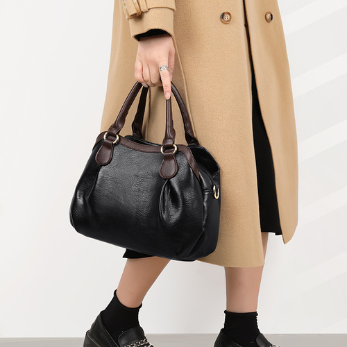 Bags  new cross-border bags retro multi-layer casual tote large capacity middle-aged women's bag crossbody handbag