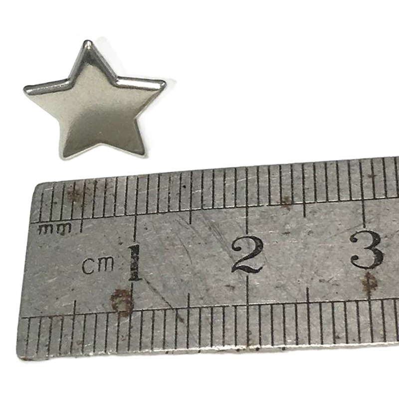 14*10 мм детские DIY пятиконечные гвозди для украшения звезд двуногие гвозди для аксессуаров для одежды