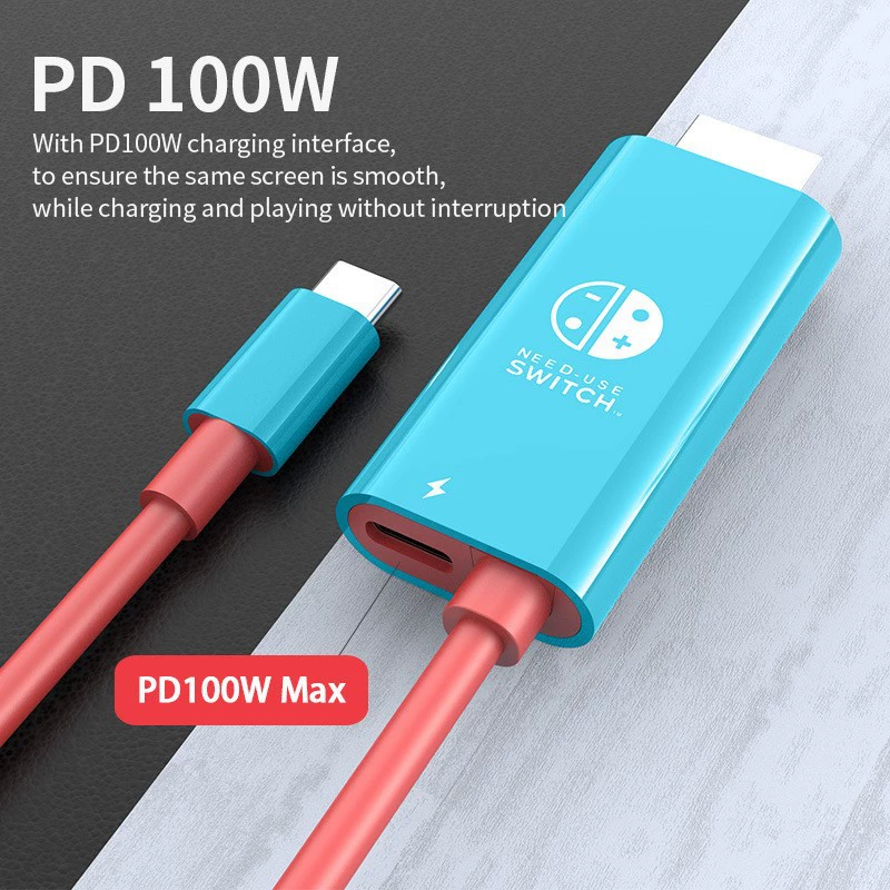 SWITCH Роторный Проводка Nintendo Game Machine Подключение Тип C НА HDMI+PD 4K HD Линия