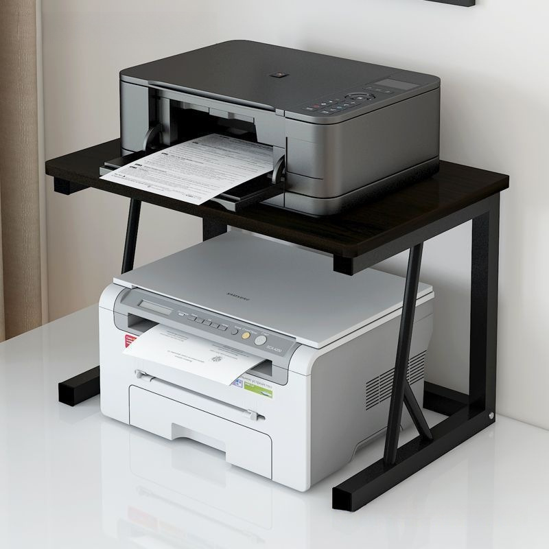 Small Printer Shelf Desktop Double-Layer Copier Storage Rack Multi-Functional Office Desk Host