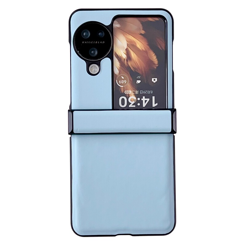 Oppo find n3 flipを適用した新型モランディ純色皮紋三段シンプルな携帯ケース|undefined