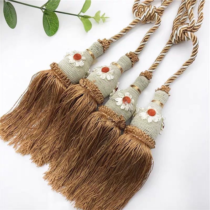 Flower Ball tennis curtain small tie ball tie rope tie buckle decorative color tassel curtain decorative tie ball hanging accessories