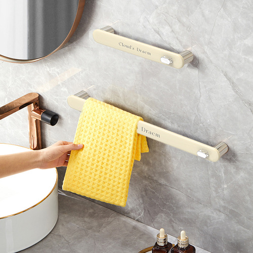 Self-designed light luxury slipper storage rack towel rack bathroom wall-mounted punch-free shoe storage rack