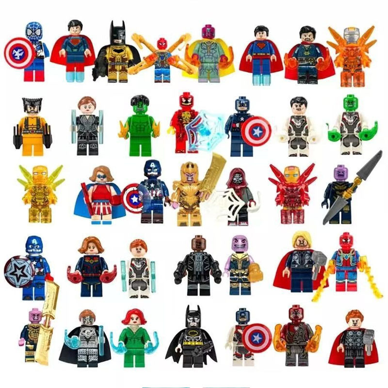 Cross-Border 36Pcs Hero Figure Building Block Toys Exclusively for Foreign Trade