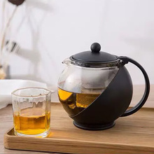 厂家定制家用如意壶玻璃茶壶不锈钢茶滤茶水分离泡茶壶冲茶器