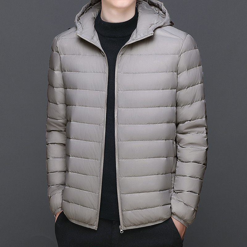 [Recomendación de Cui Wanzhi-Nuevo estándar nacional] pareja chaqueta de plumón ligera con capuchón chaqueta portátil chaqueta cálida de invierno