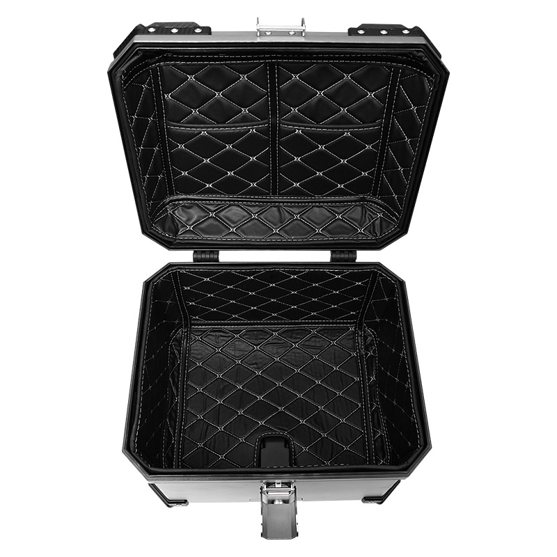 Caja de cola de motocicleta transfronteriza para llevar de gran capacidad maletero de motocicleta desmontable batería coche caja de almacenamiento impermeable