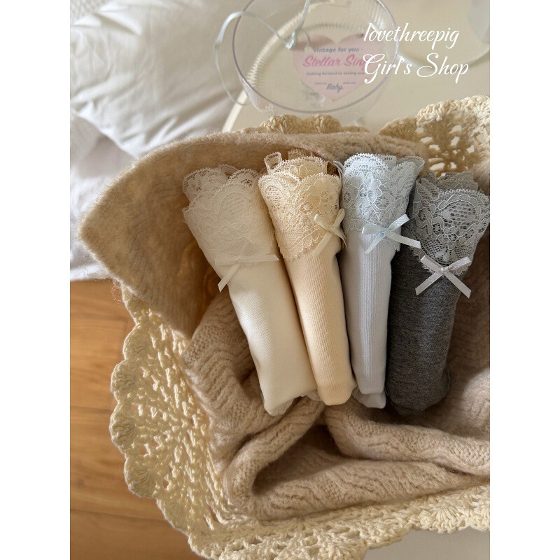 Comfortable~French lace solid color autumn and winter simple elastic crotch mid-rise triangle panties for women 2025 mid-waist Comfortable~French lace solid color autumn and winter simple elastic crotch mid-rise triangle panties for women 2025 mid-waist