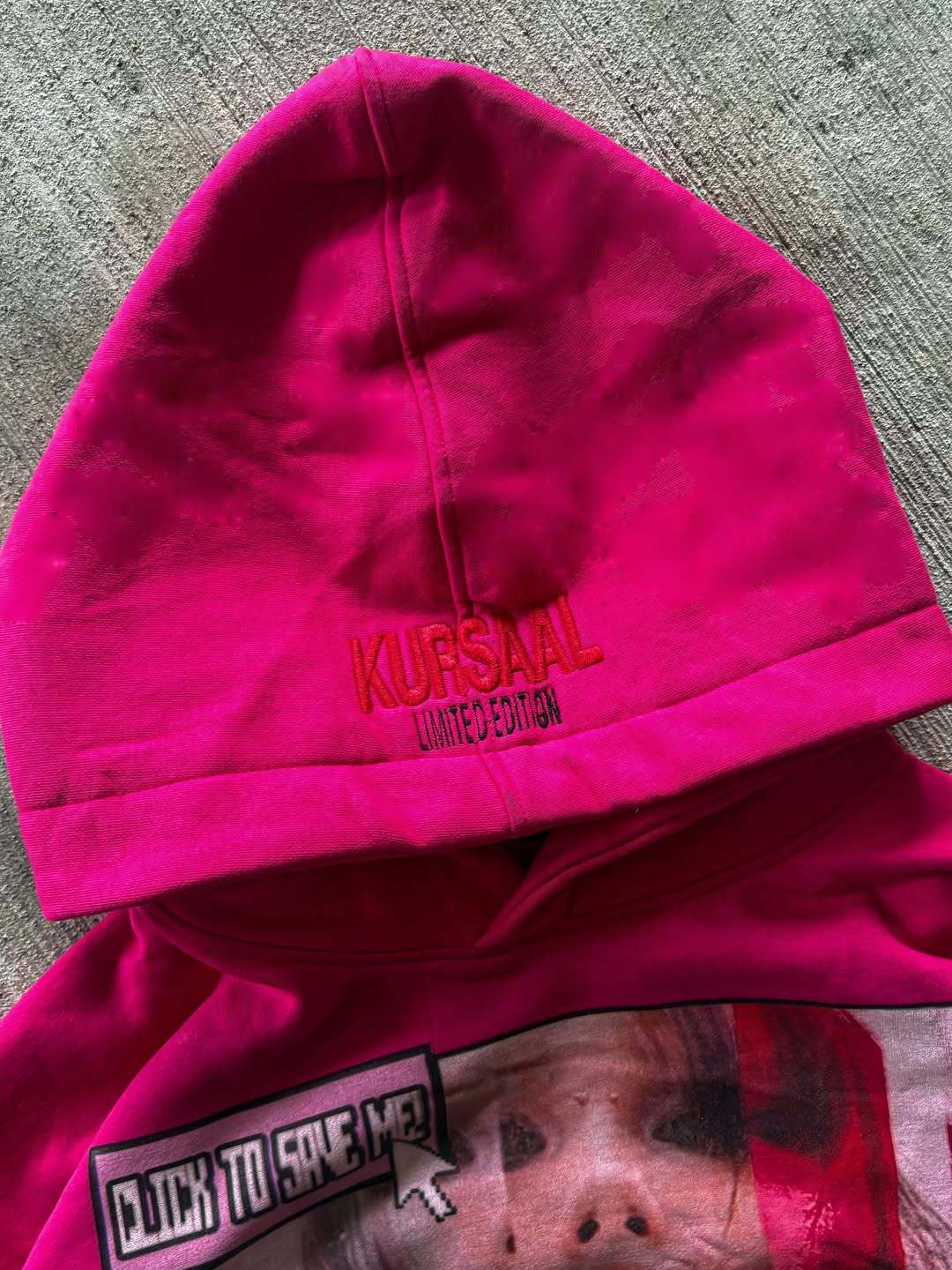 Sudadera con capucha estampada mujer hombre pareja rosa divertida_voghion.com