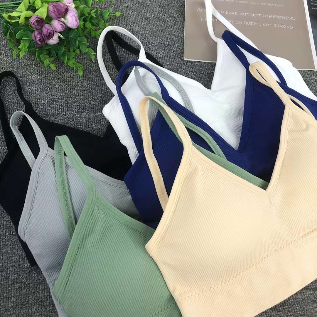 Nuevo chaleco sin costuras de alta elasticidad de alta calidad de dama sin anillo de acero bra de yoga ropa interior deportiva mujer al por mayor