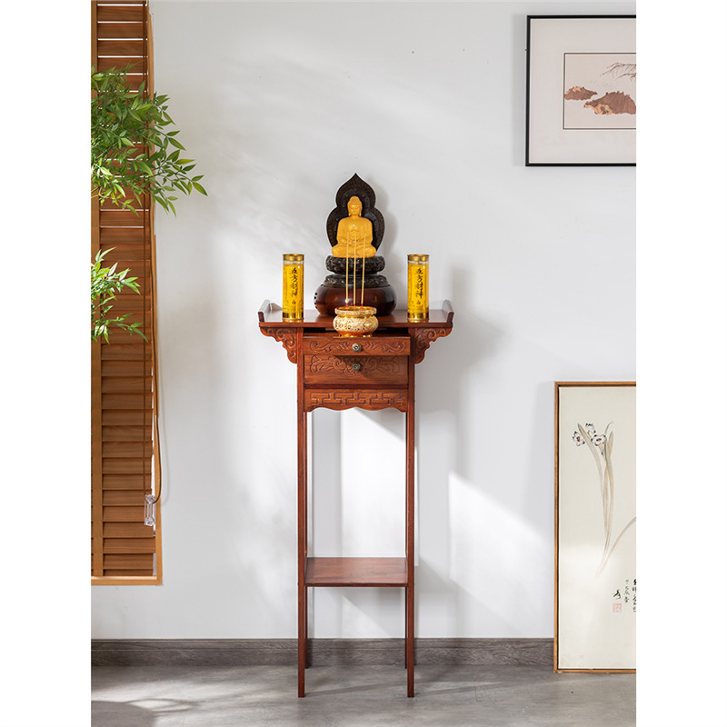 Small Offering Table, Incense Table, Living Room, Home, Bodhisattva, Guanyin, Buddha Statue, Buddha Table, Tribute Table, God of Wealth Display Cabinet, Shrine