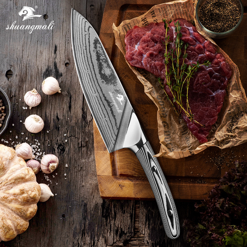 Damascus Steel Knife8-inch VG10 Handle Kitchen Chef Knife For