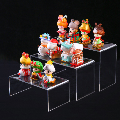 Acrylic shelf shoe rack blind fully transparent box Bubble Mart decoration shop hand-made shelf storage display rack