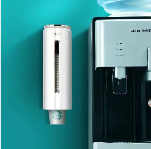 Dispensador de vasos automático simple de diseño propio, estante de vasos de papel, estante de almacenamiento de vasos de papel desechable