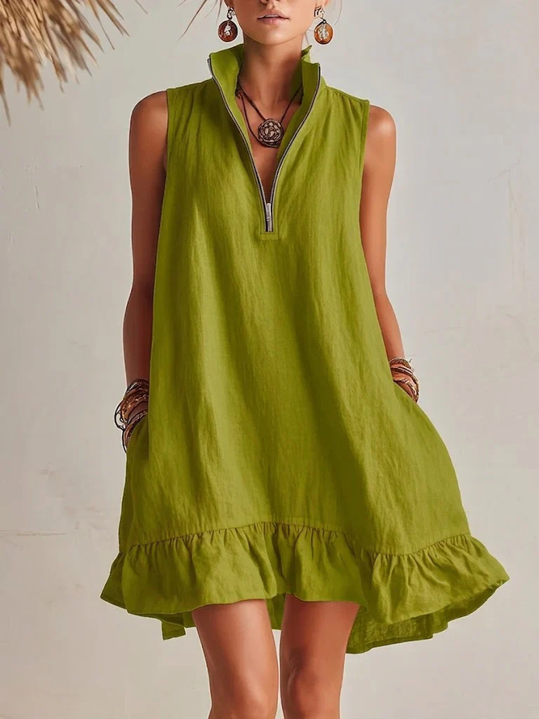summer vest sleevless with zipper