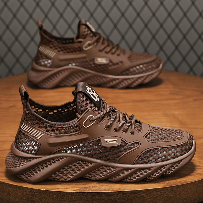 GG71 новые мужские кроссовки trace stream shoes, водо- related shoes, high net shoes hollow shoes, air -breathable net cloth sports tide shoes 38 yards