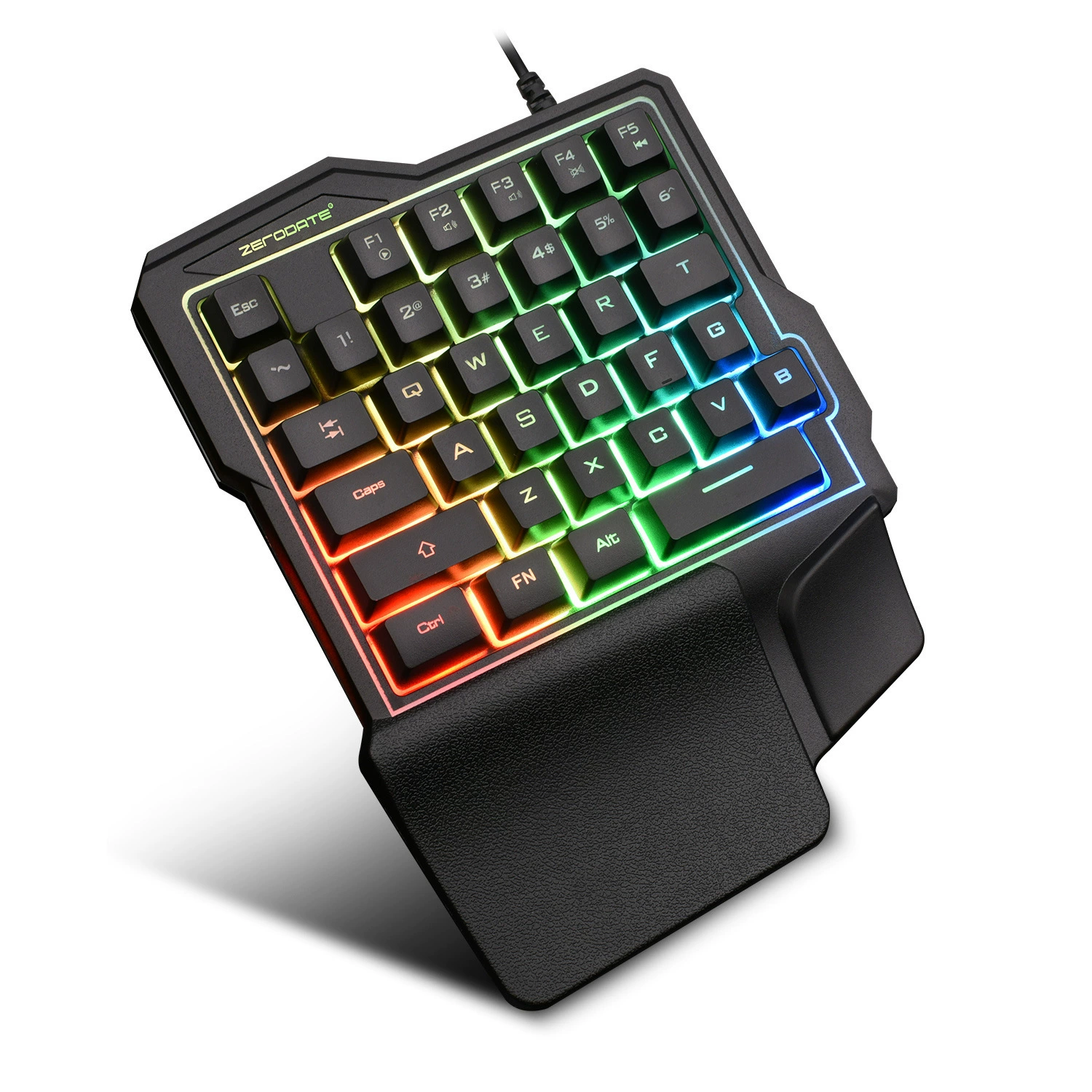 K7 одноручная клавиатура для мобильных игр USB, «есть курица» (battle royale), механическое ощущение, проводная, цветная подсветка